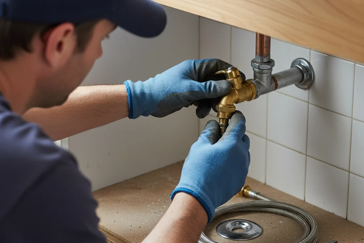 Shutoff valve and fitting work during Repiping in Rockwell